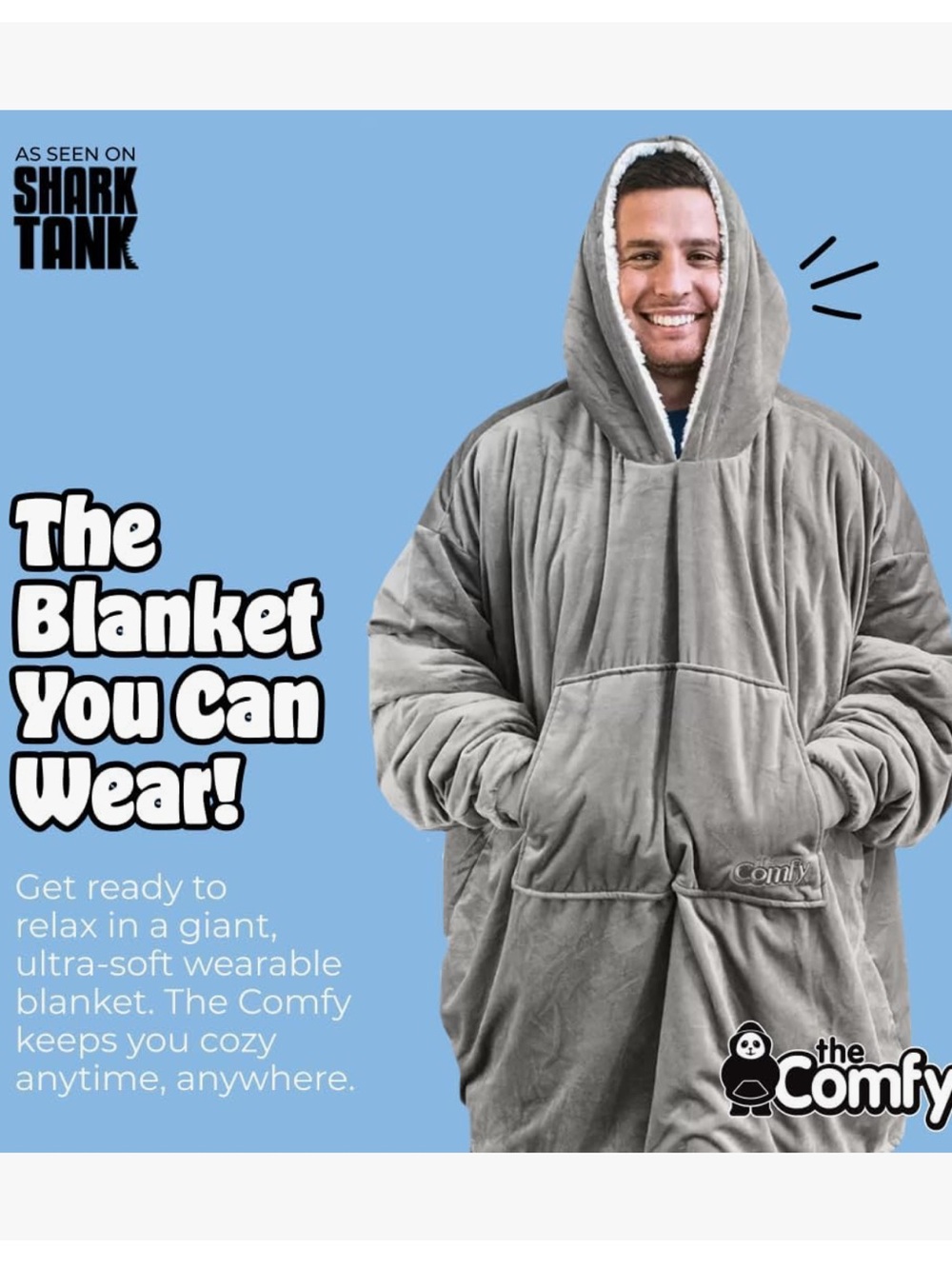 The Comfy hooded wearable blanket